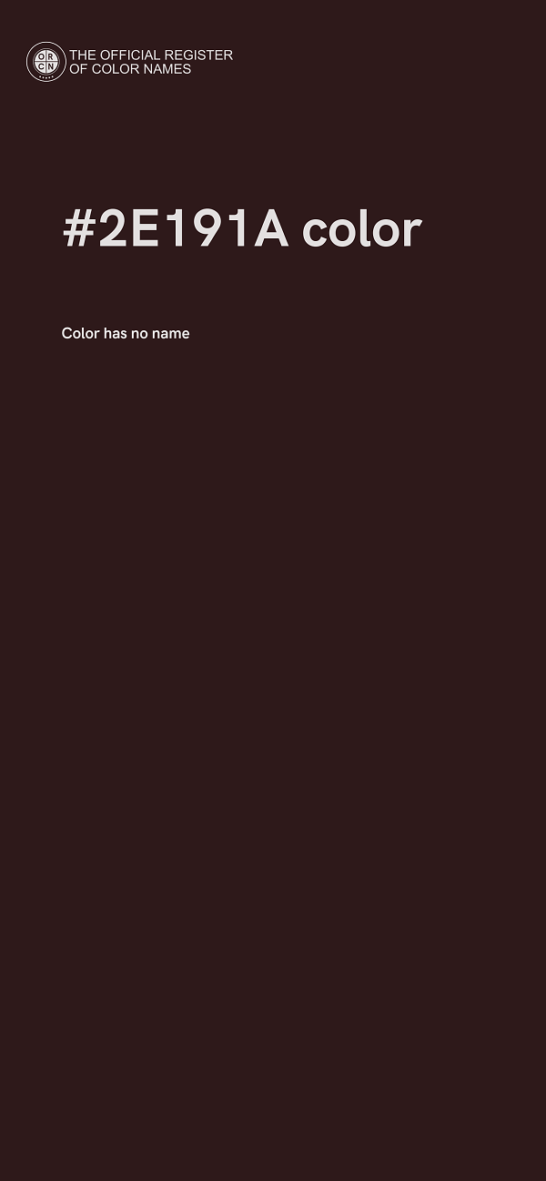 #2E191A color image