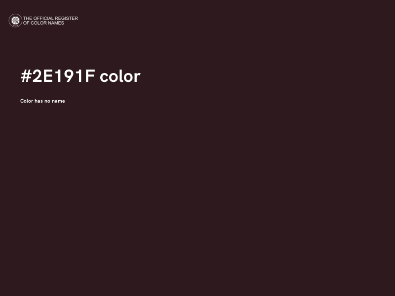 #2E191F color image
