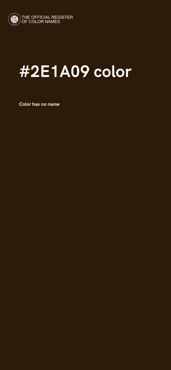 #2E1A09 color image