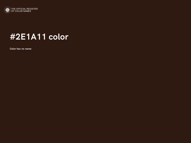 #2E1A11 color image