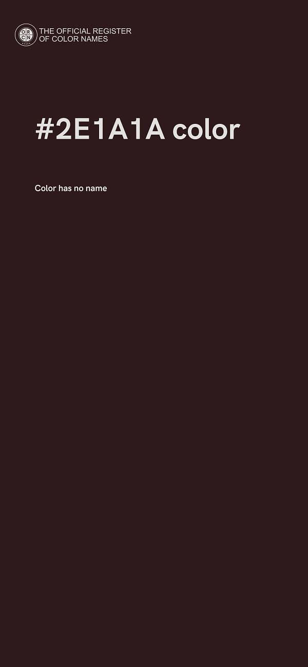 #2E1A1A color image
