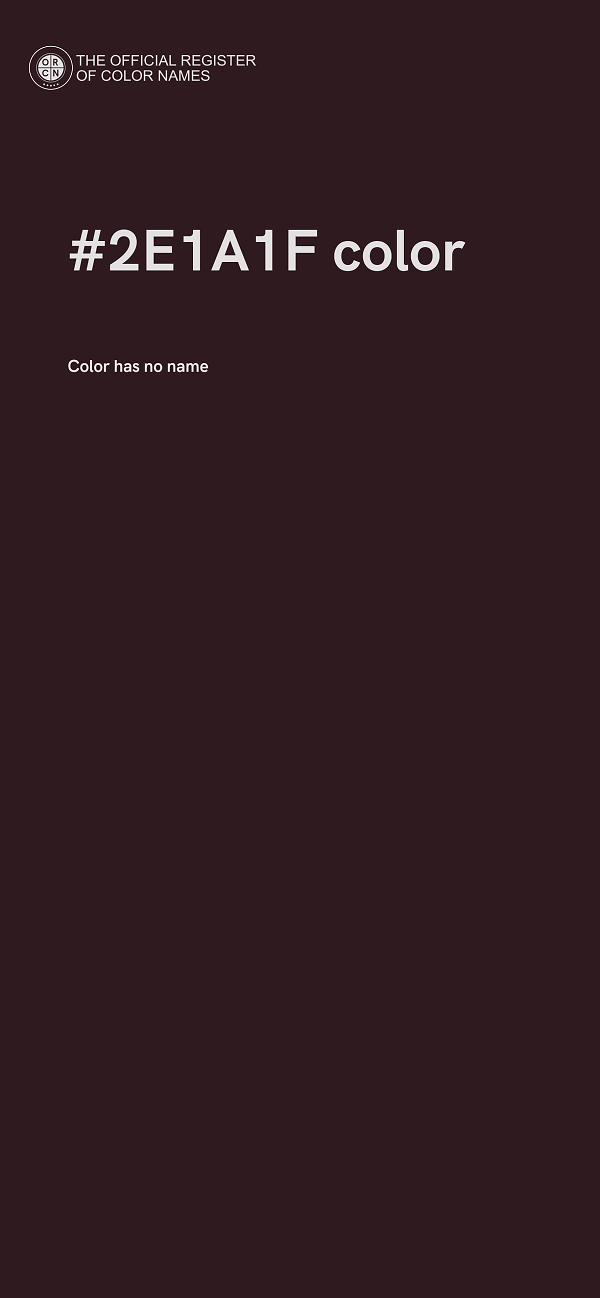 #2E1A1F color image