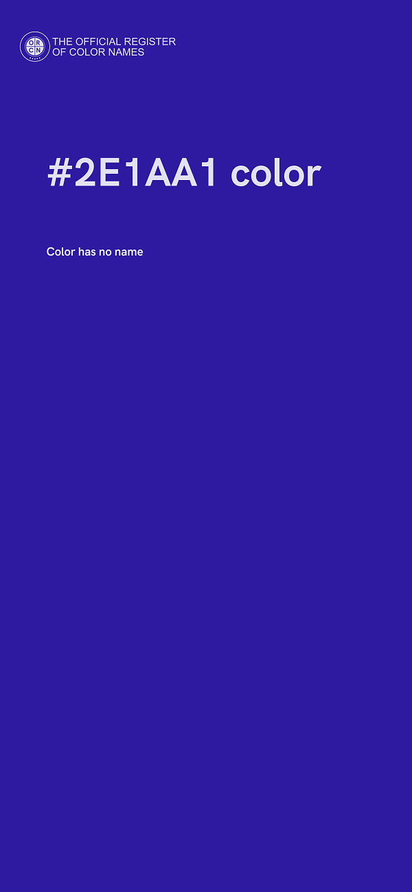 #2E1AA1 color image