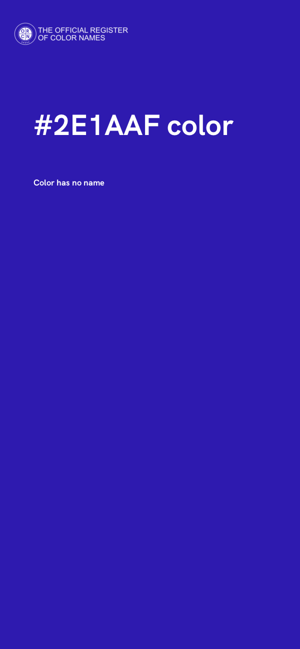 #2E1AAF color image