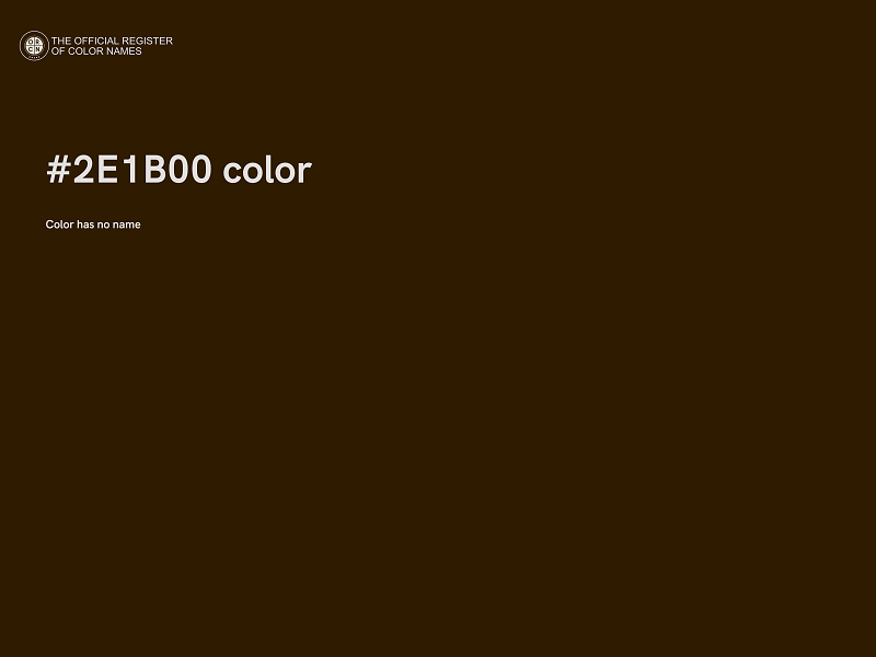 #2E1B00 color image