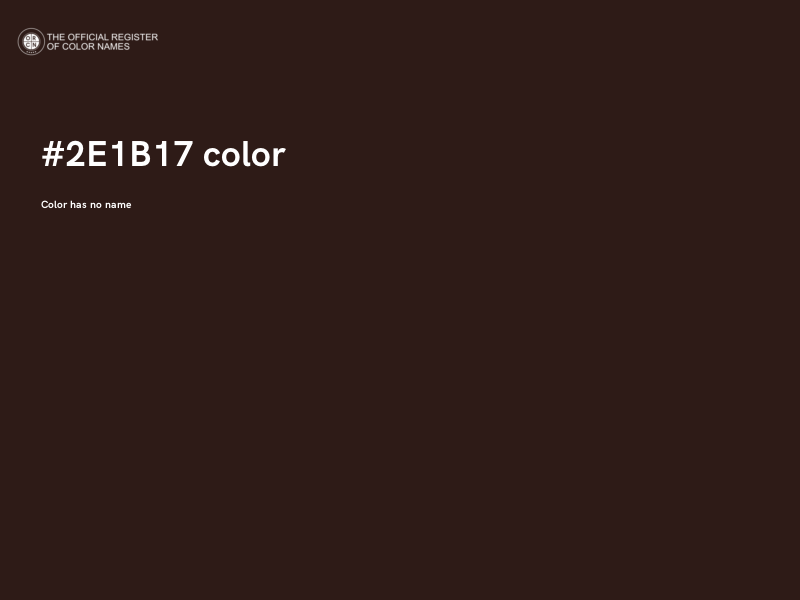 #2E1B17 color image