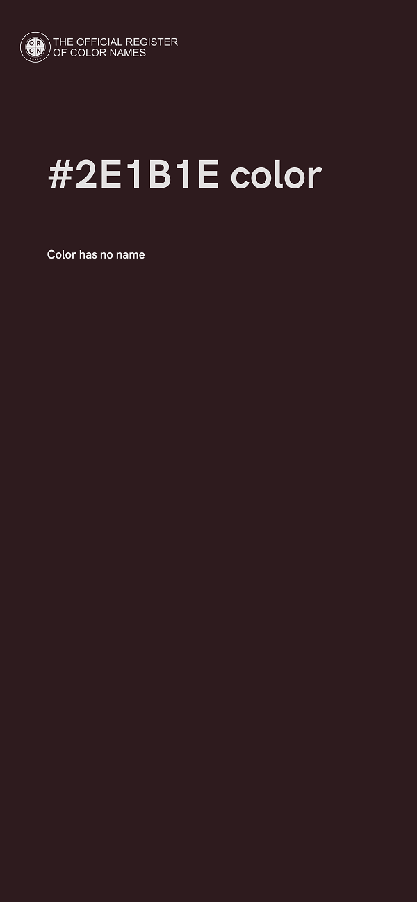 #2E1B1E color image