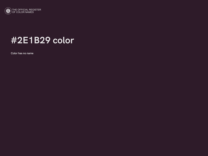 #2E1B29 color image