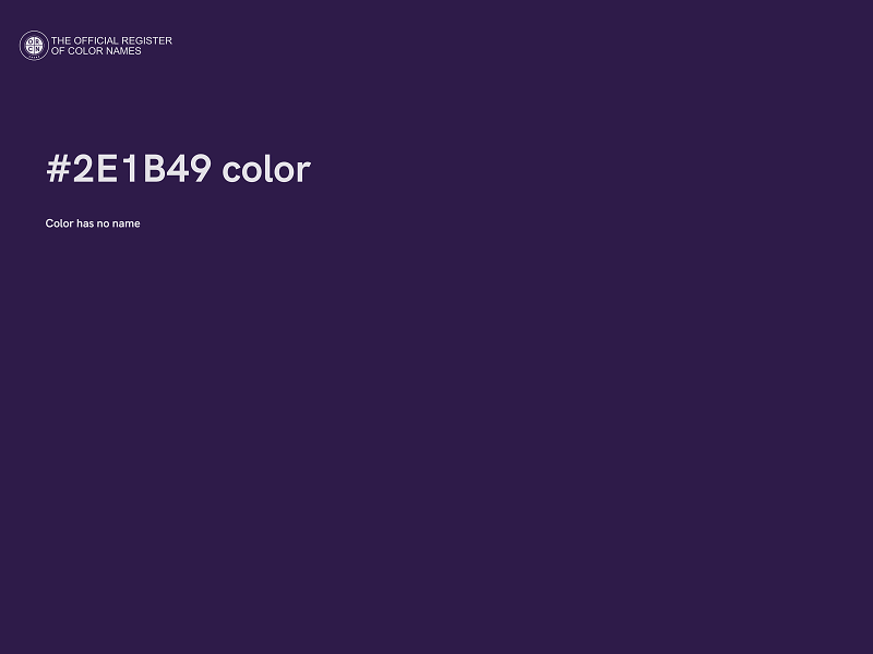 #2E1B49 color image