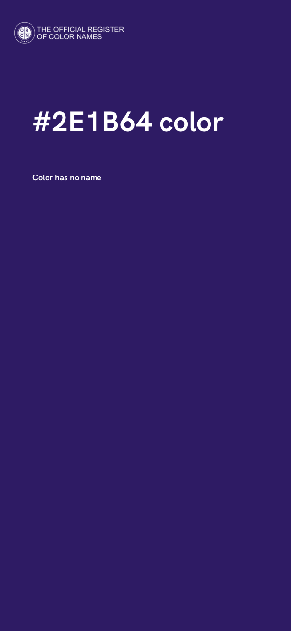 #2E1B64 color image