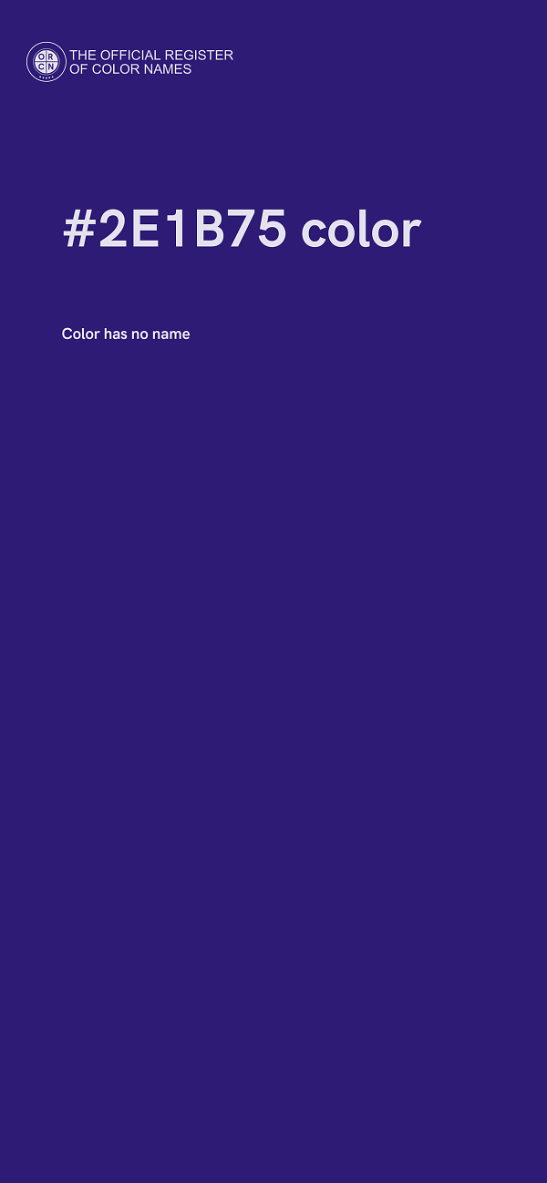 #2E1B75 color image