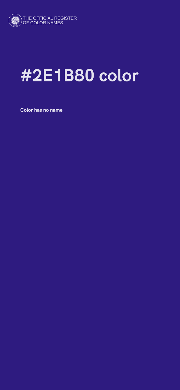 #2E1B80 color image