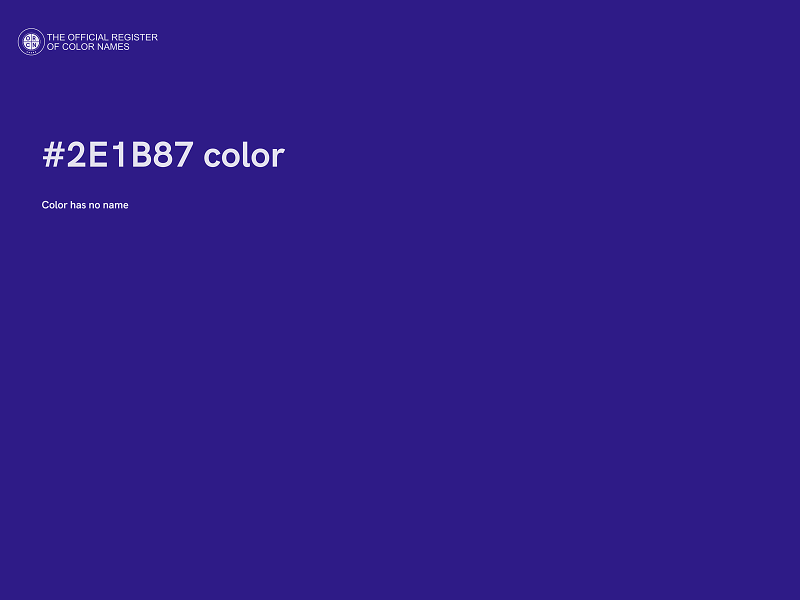 #2E1B87 color image