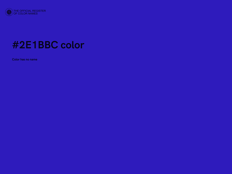 #2E1BBC color image