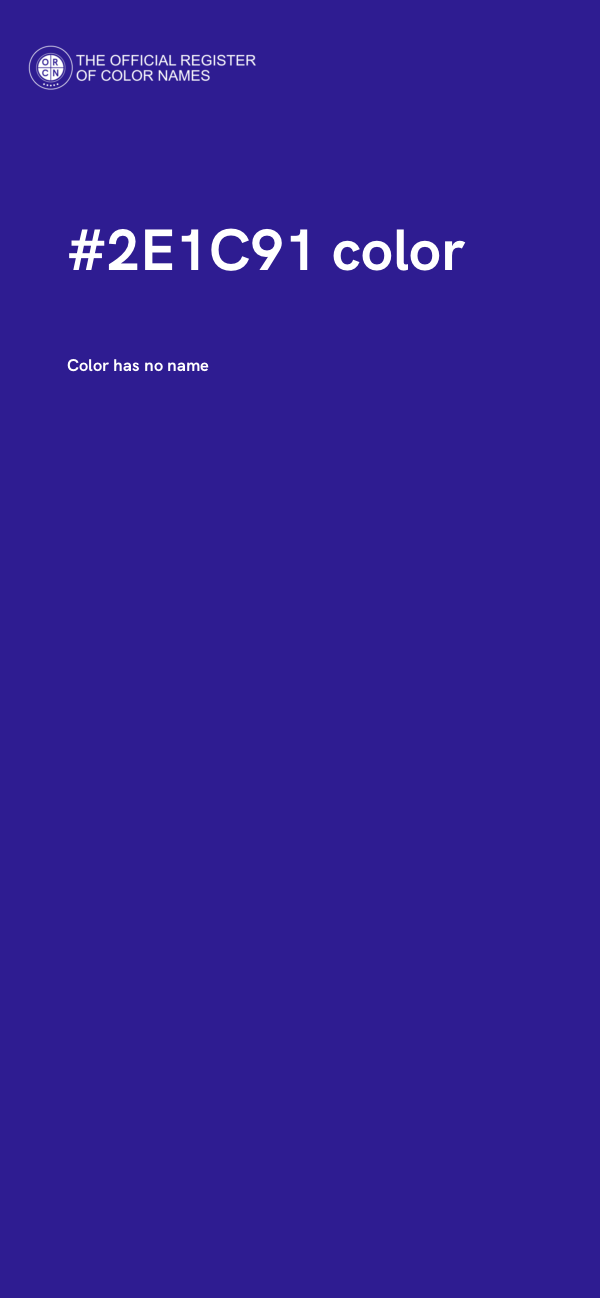 #2E1C91 color image