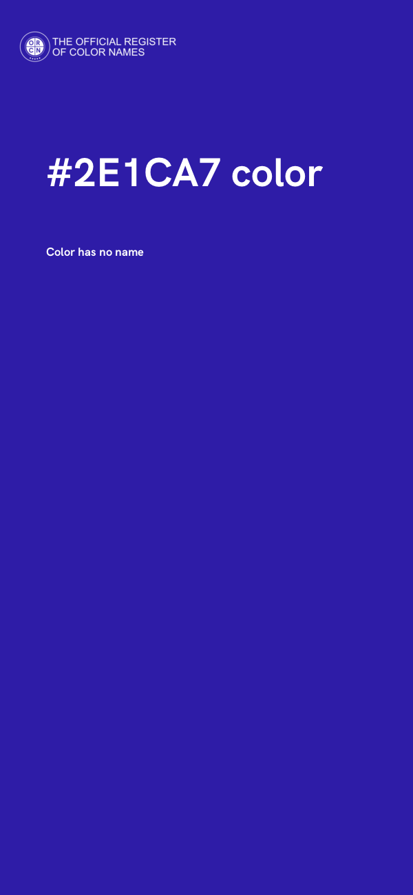 #2E1CA7 color image
