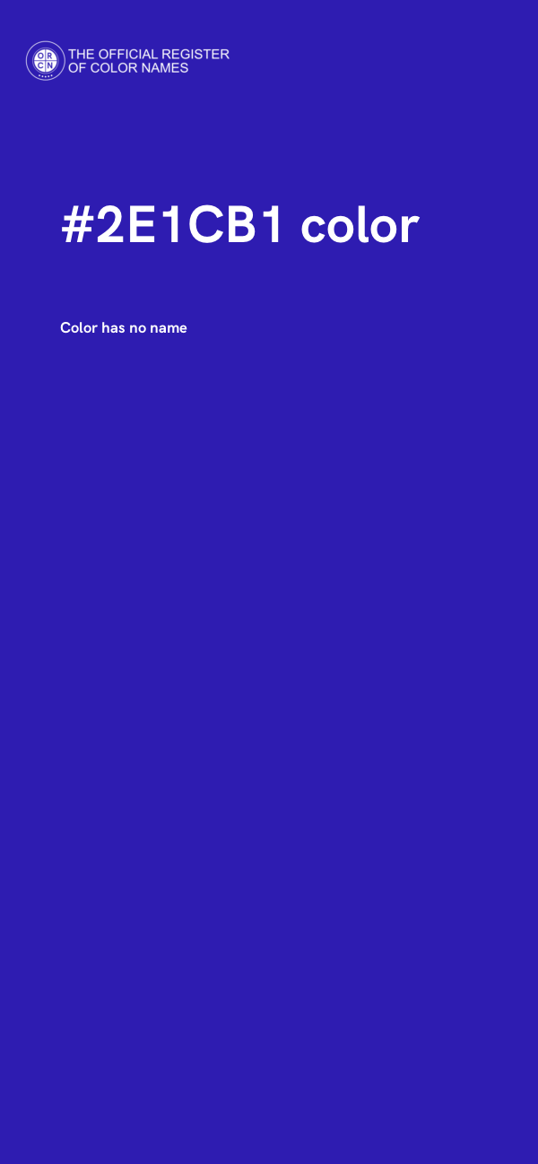 #2E1CB1 color image