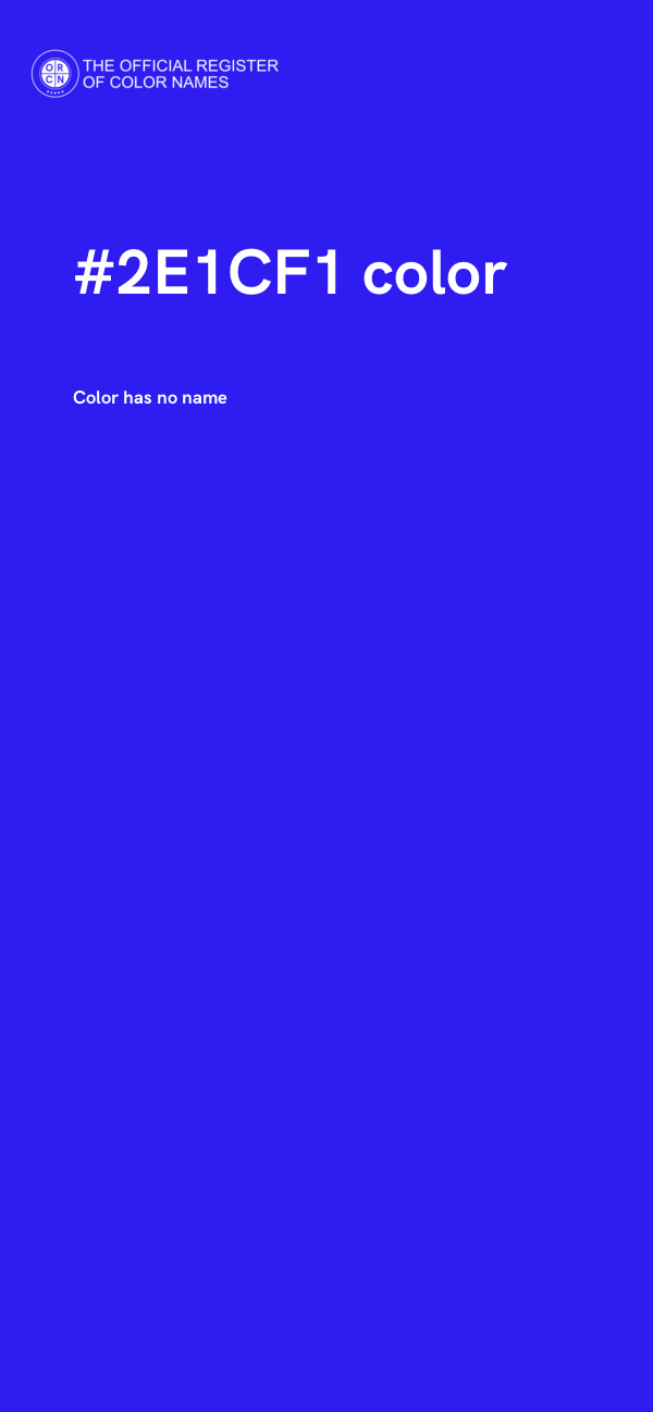 #2E1CF1 color image
