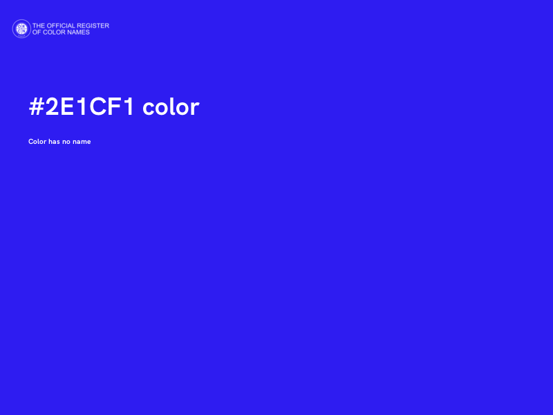 #2E1CF1 color image