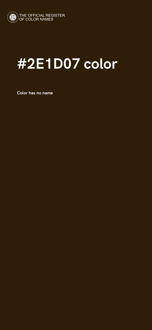 #2E1D07 color image