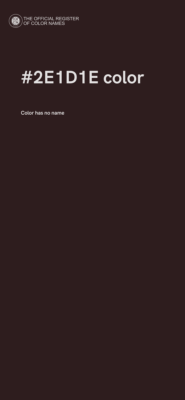 #2E1D1E color image