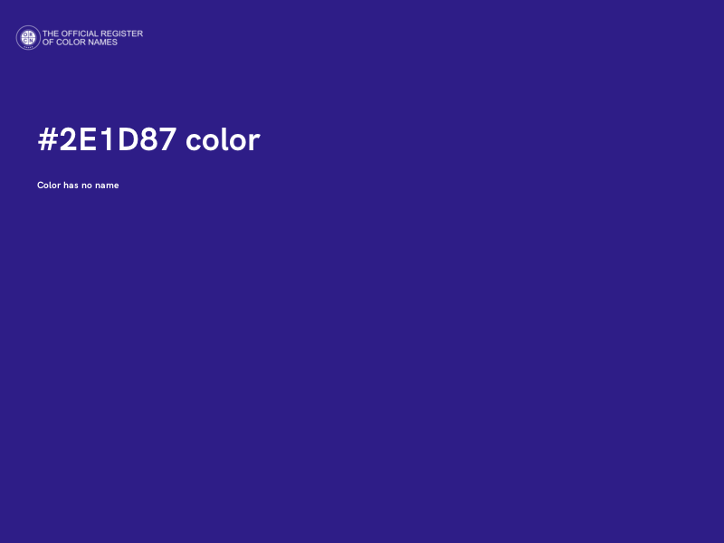 #2E1D87 color image