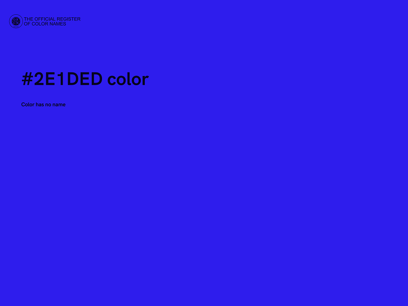 #2E1DED color image