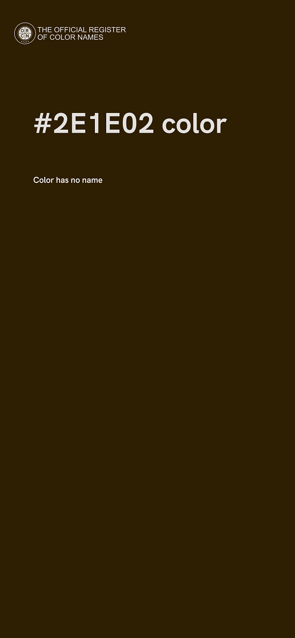 #2E1E02 color image