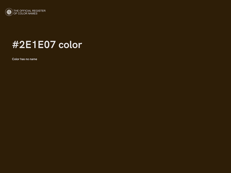 #2E1E07 color image