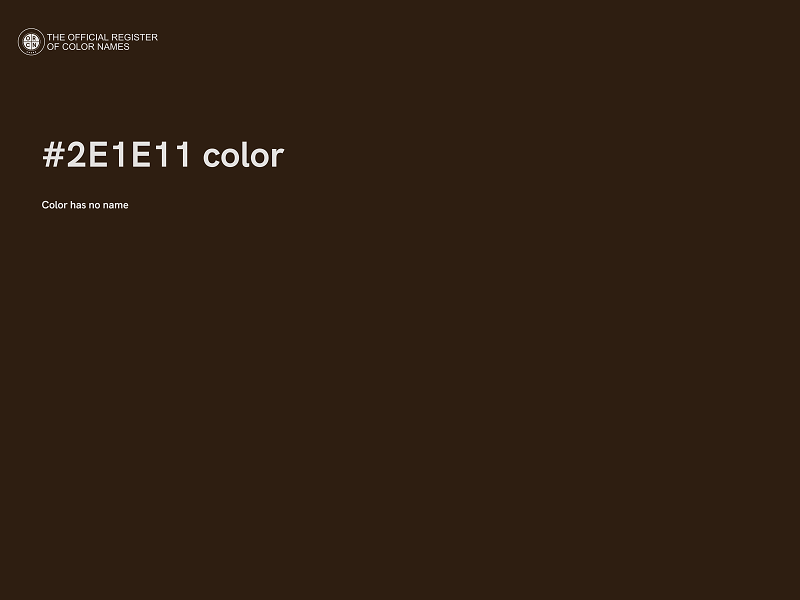 #2E1E11 color image