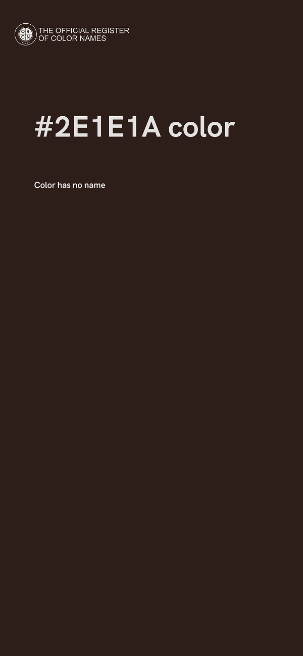 #2E1E1A color image