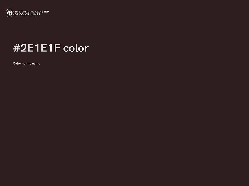 #2E1E1F color image