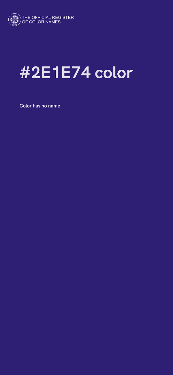 #2E1E74 color image