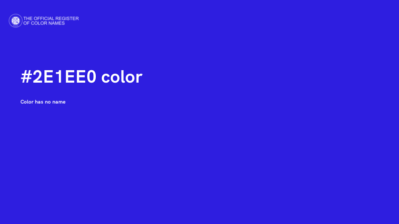 #2E1EE0 color image