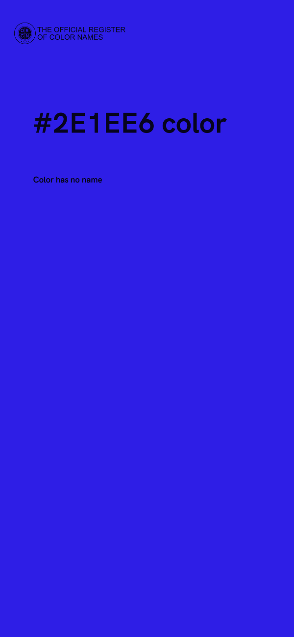 #2E1EE6 color image