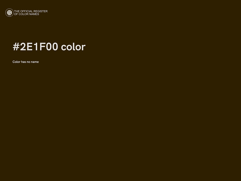 #2E1F00 color image