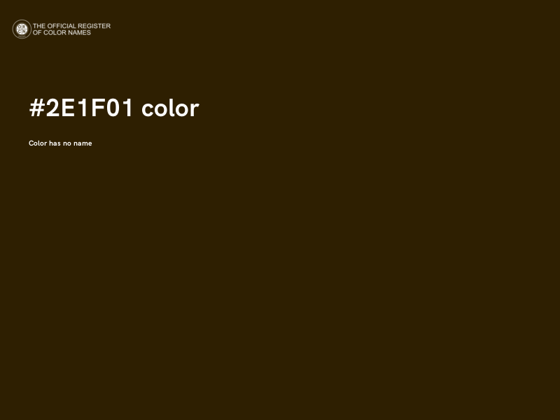 #2E1F01 color image