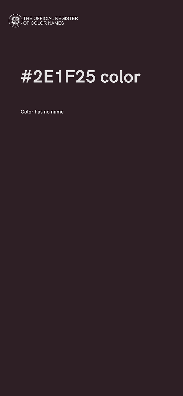 #2E1F25 color image
