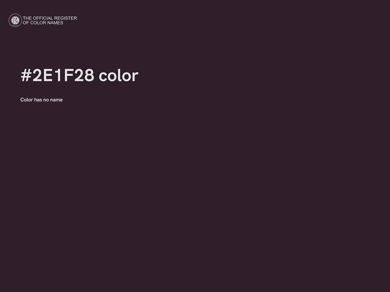 #2E1F28 color image