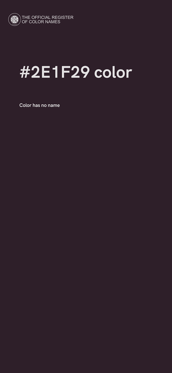 #2E1F29 color image