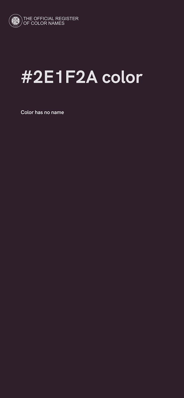 #2E1F2A color image