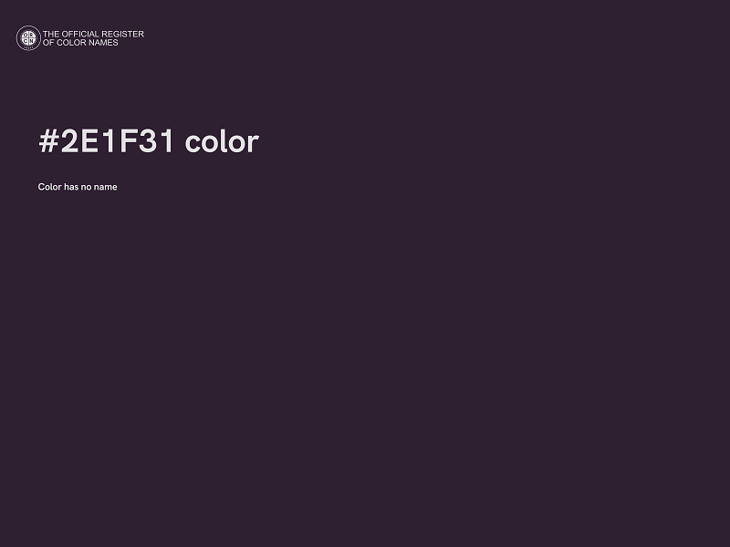 #2E1F31 color image