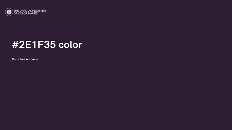 #2E1F35 color image