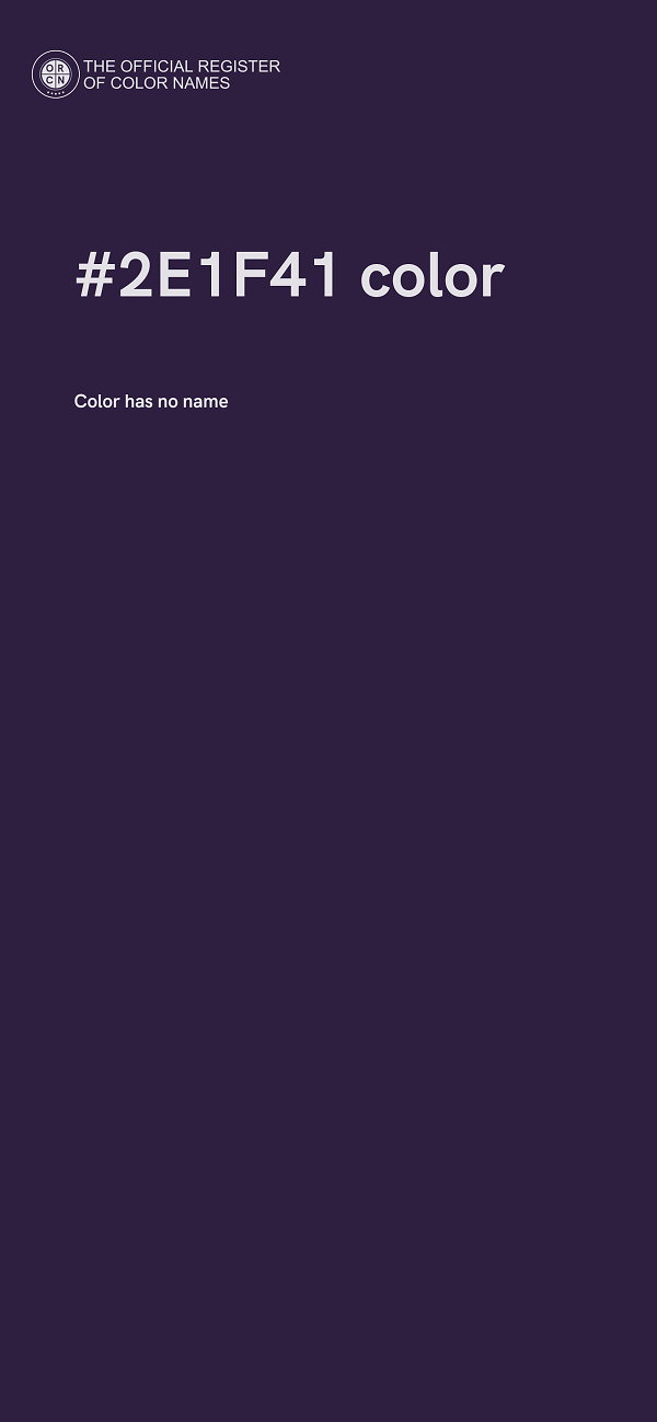 #2E1F41 color image