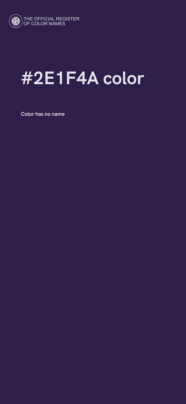 #2E1F4A color image