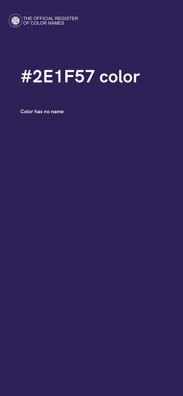 #2E1F57 color image