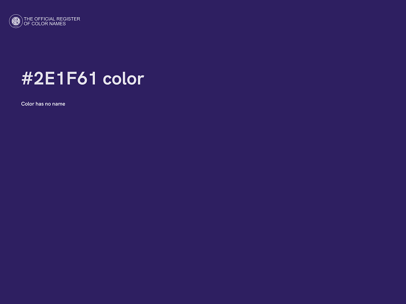 #2E1F61 color image