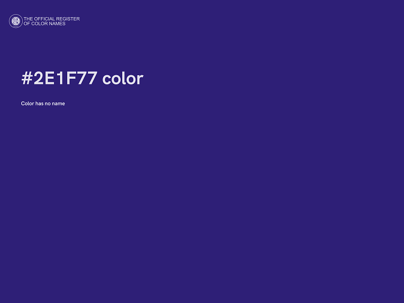 #2E1F77 color image