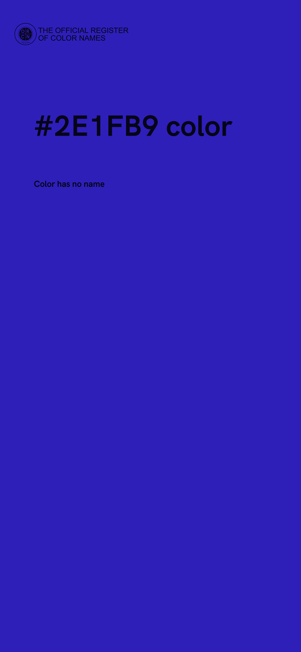 #2E1FB9 color image