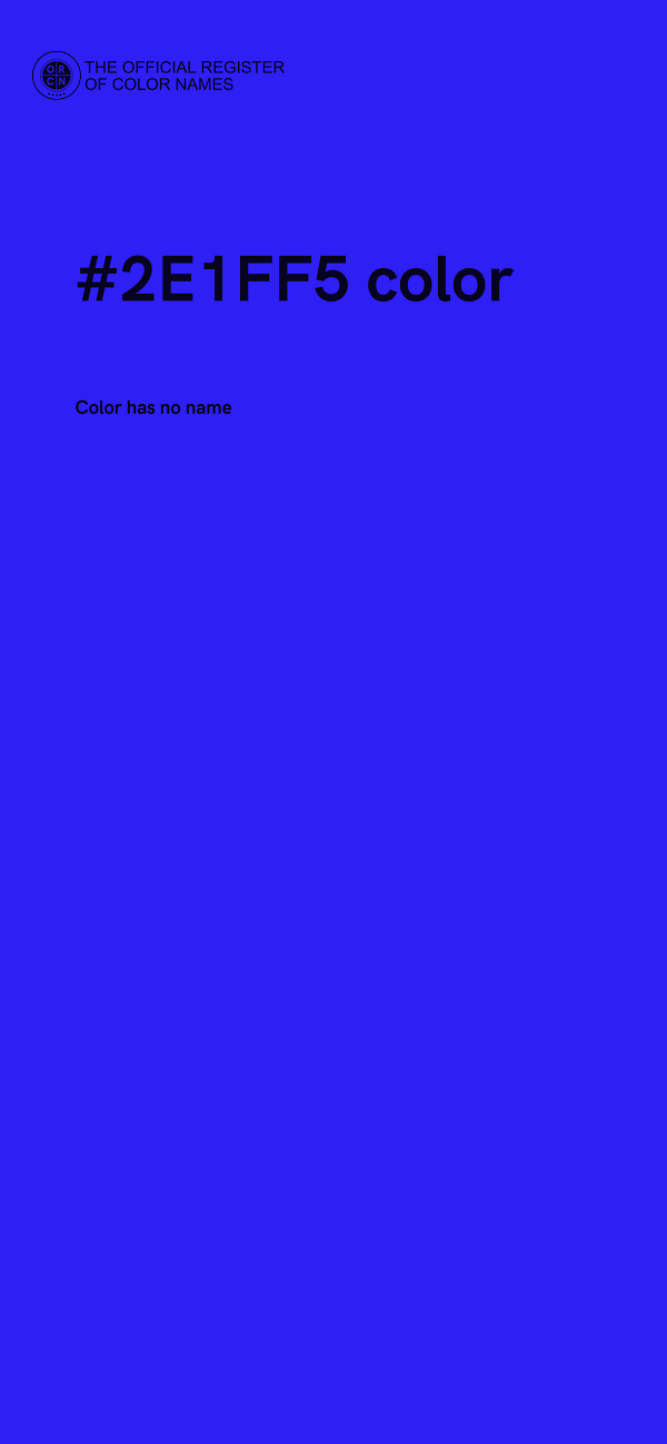 #2E1FF5 color image